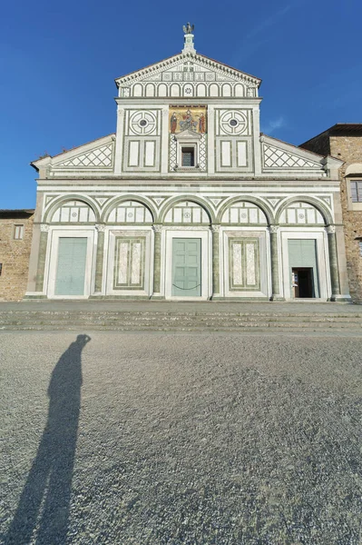 Kyrkan San Miniato Monte Florens Toscana Italien Det Basilika Florens — Stockfoto