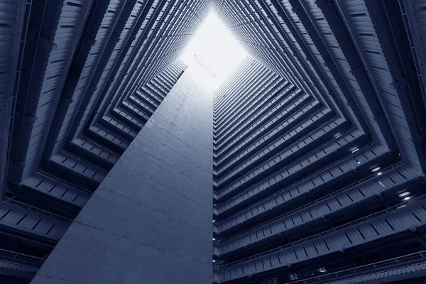 Edifício Residencial Alta Elevação Propriedade Pública Cidade Hong Kong Construção — Fotografia de Stock