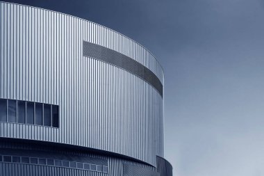 Modern mimarinin dış cephesi. soyut arkaplan oluşturuluyor 