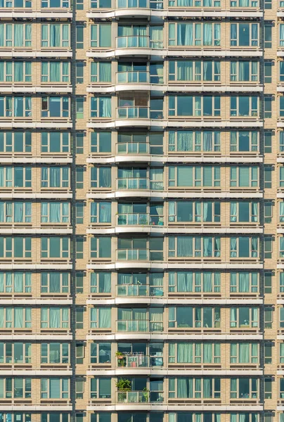 Exterior Del Edificio Residencial Gran Altura Ciudad Hong Kong —  Fotos de Stock