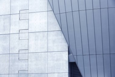 Modern mimarinin dış cephesi. soyut arkaplan oluşturuluyor