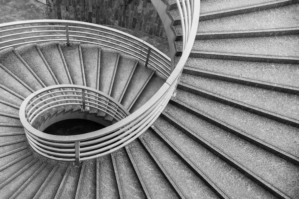 Escalera Caracol Moderna Vacía Vista Desde Arriba —  Fotos de Stock