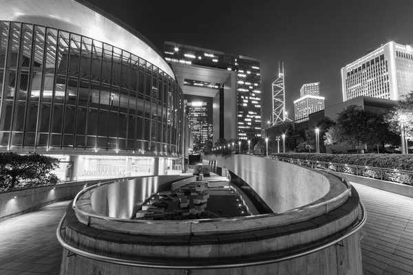 香港城市的午夜时分 — 图库照片