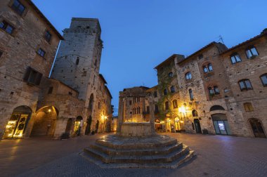 San Gimignano Ortaçağ Köyü, Toskana, İtalya, Avrupa