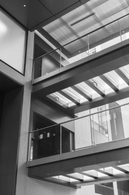 Modern mimarinin iç mimarisi. Soyut arkaplan oluşturuluyor