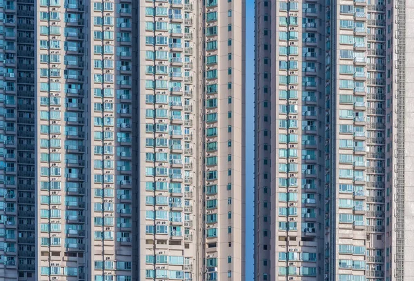 Exterior High Rise Residential Building Hong Kong City Stock Image