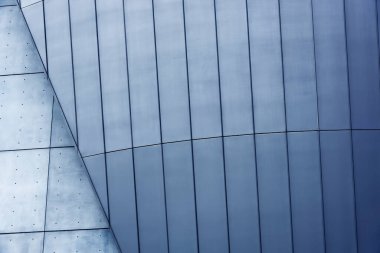 Modern mimarinin dış cephesi. Eksik arkaplan oluşturuluyor