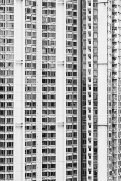 Külső Toronyház Lakóépület Hong Kong Város — Stock Fotó