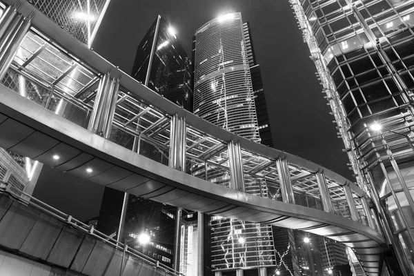 Edificio Oficinas Moderno Gran Altura Centro Ciudad Hong Kong Por —  Fotos de Stock