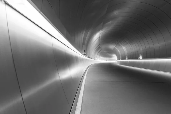 Vuoto Tunnel Moderno Futuristico Buio — Foto Stock