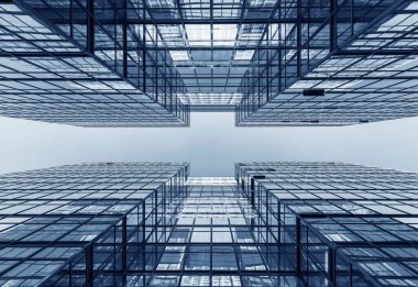 Modern ofis binasının dışı. Mimari soyut arkaplan