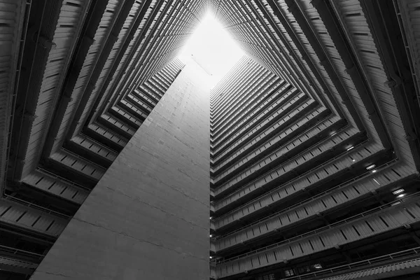 Edifício Residencial Alta Elevação Propriedade Pública Cidade Hong Kong Construção — Fotografia de Stock