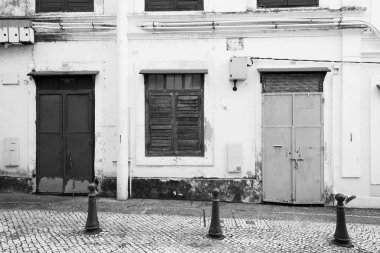 Macau, Çin 'de terk edilmiş bir ev.