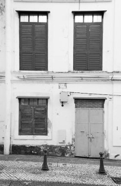 Macau, Çin 'de terk edilmiş bir ev.