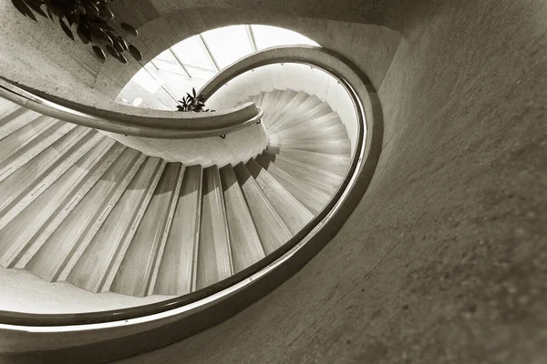 Escadaria Espiral Moderna Arquitetura Contemporânea Abstarct Background — Fotografia de Stock