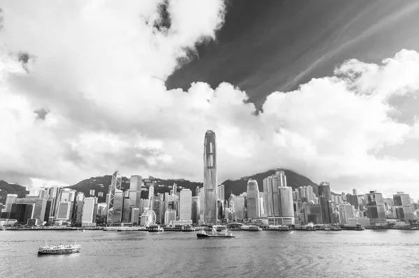 Skyline Des Victoria Harbor Hongkong — Stockfoto