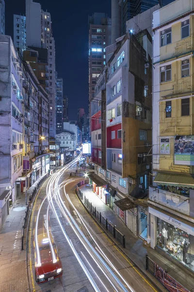 Hongkong China November 2020 Verkehr Der Alten Straße Des Zentralen — Stockfoto