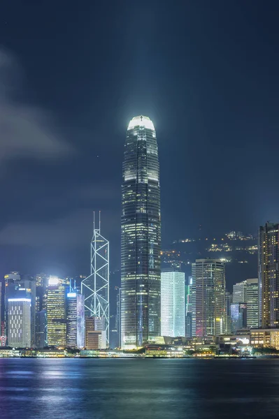 香港のビクトリア港の夜景 — ストック写真