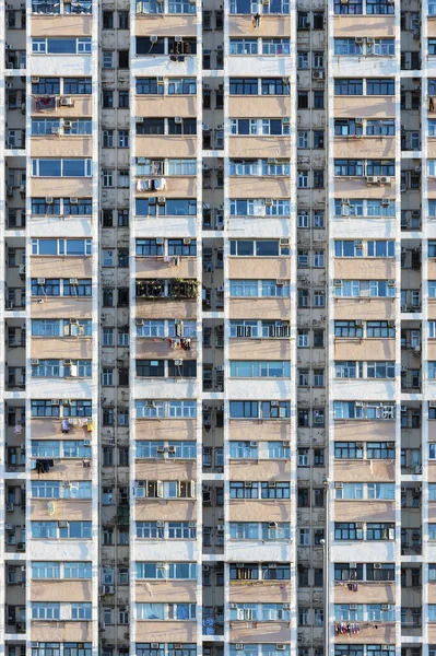 香港旧式住宅大厦外墙 — 图库照片