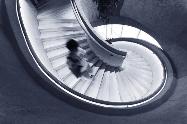 Wendeltreppe Von Oben Gesehen — Stockfoto