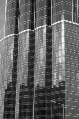 Modern mimarinin dış cephesi. soyut arkaplan oluşturuluyor