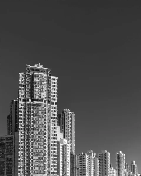 Esterno Grattacielo Residenziale Nella Città Hong Kong — Foto Stock