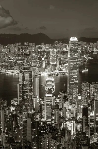 Victoria Harbor Hong Kong City Night — Stock Photo, Image