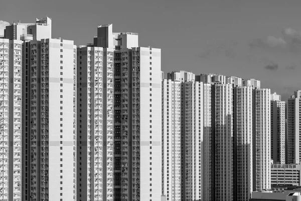 Высотное Жилое Здание Гонконге — стоковое фото