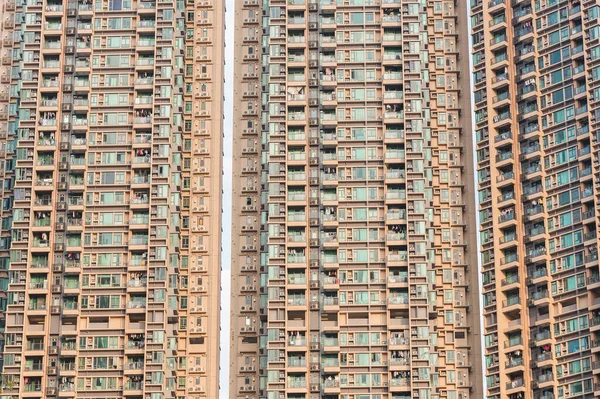 Πολυώροφο Κτίριο Κατοικιών Στην Πόλη Του Χονγκ Κονγκ — Φωτογραφία Αρχείου