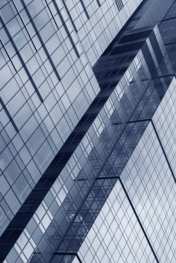 Modern binanın dış cephesi. Mimari soyut arkaplan