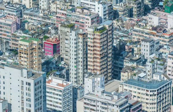 香港市内の混雑した建物 — ストック写真