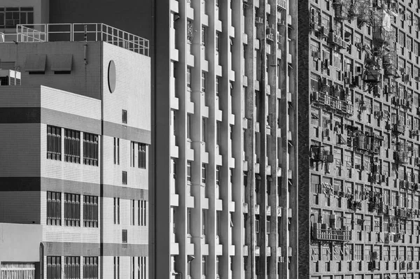 Exterior Edifício Industrial Cidade Hong Kong — Fotografia de Stock