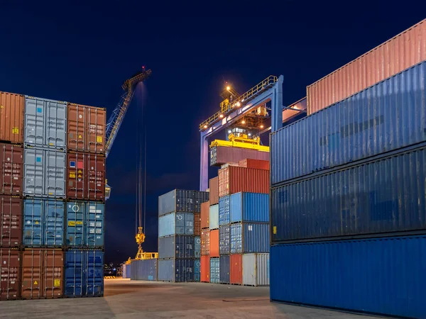 Stack Cargo Containers Cargo Port Hong Kong — Photo