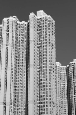 Hong Kong 'da yüksek binalar.