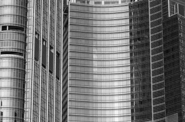 Modern binanın dış cephesi. Mimari soyut arkaplan