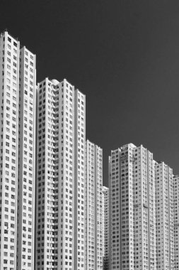 Hong Kong 'da yüksek binalar.