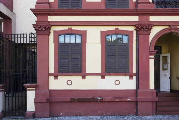 Extérieur Architecture Coloniale Portugaise Macao Chine — Photo