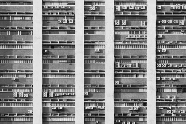 Фасад Промышленного Здания Городе Гонконг — стоковое фото