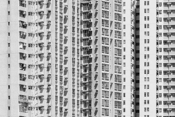 Exterior Edifício Residencial Arranha Céus Cidade Hong Kong — Fotografia de Stock