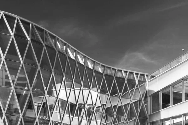 Экстерьер Современной Архитектуры Построение Абстрактного Фона — стоковое фото