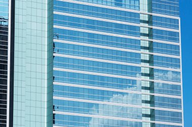 Modern mimarinin dış cephesi. soyut arkaplan oluşturuluyor