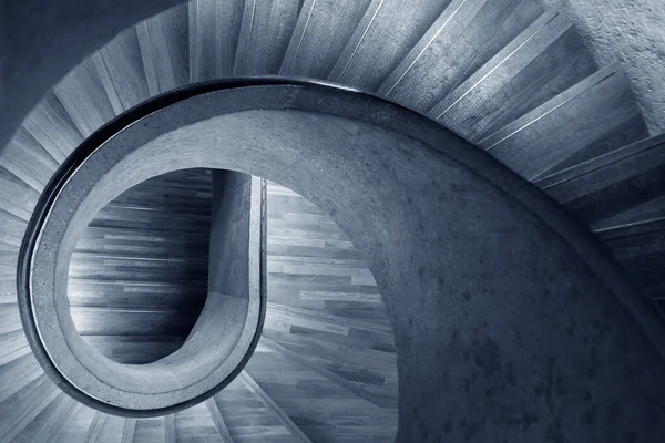 現代の螺旋階段 現代建築の抽象的背景 — ストック写真