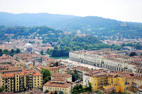 Talya Torino Daki Köstebek Antonelliana Gözlem Güvertesinden Torino Nun Görüntüsü — Stok fotoğraf