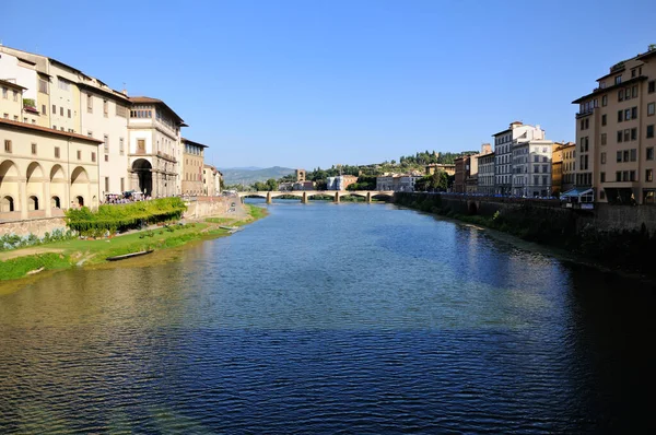 Eski Köprü Den Ponte Vecchio Ponte Alle Grazie Arno Nehri — Stok fotoğraf