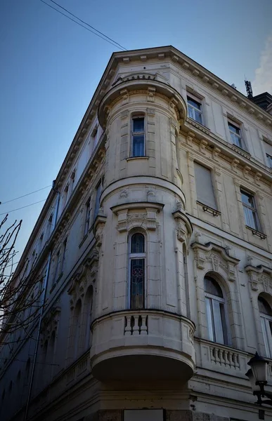 Hungary City Gyor Buildings Balconies — Stock Photo, Image