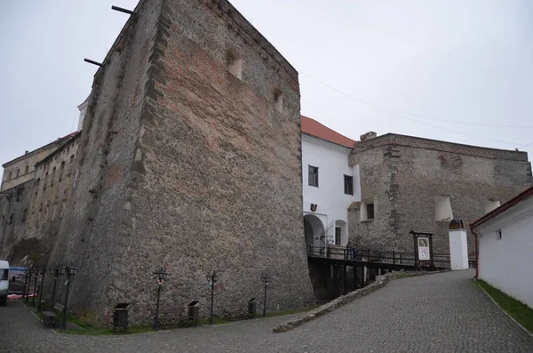 Castello Palanok Castello Mukachevo Castello Ucraino Palanok Munkcs Vra Ungherese — Foto Stock