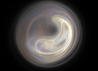 Soyut fraktal desen - ay mikrop