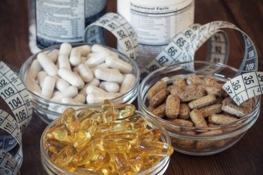 Beslenme takviyeleri Tablet ve kapsül.