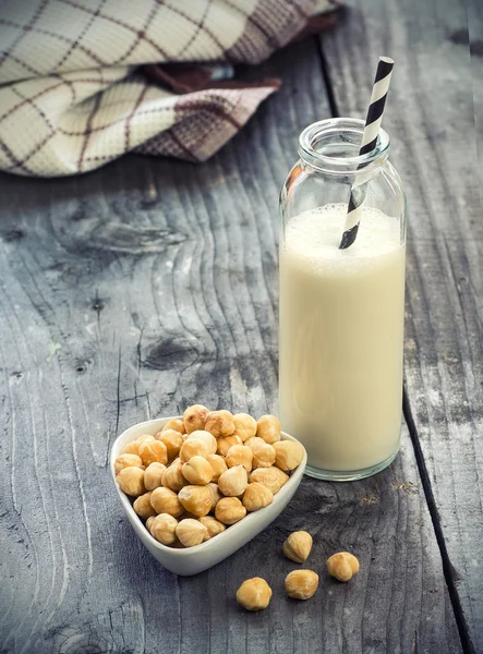 Hazelnut milk — Stock Photo, Image