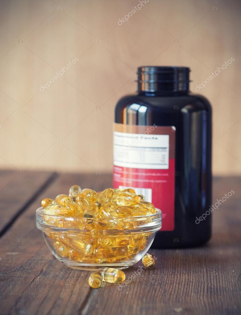 Omega 3 gel capsules Stock Photo by ©lecic 70683857